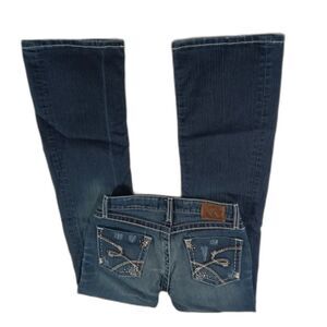 BKE Denim Jeans Womens 26 x 31 1/2 Stella Stretch Boot Cut Lowrise Embellished